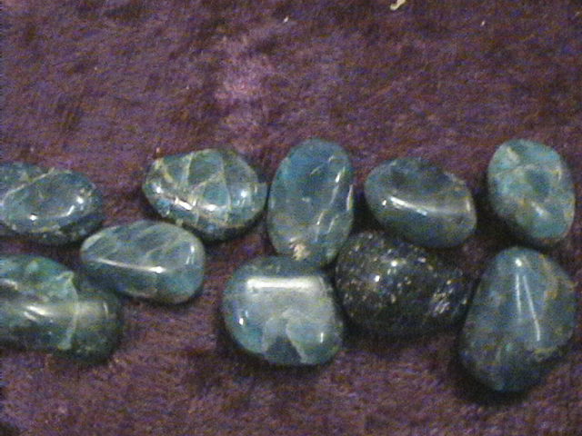 Tumbled Stone - Blue Apatite [Small] - Click Image to Close